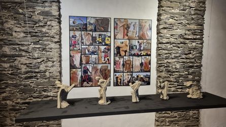 Vernissage, Präsentation der Abschlussarbeiten, Scuola di Scultura di Peccia, steinZart