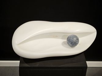Muschel, Skulptur, Speckstein, 2012,  37x21x10cm