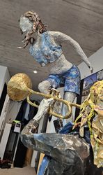 Figuren aus Papier, 2024,  Sabine Schwarzenbach-Böhm