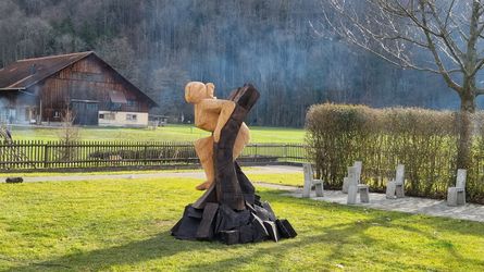 Ausstellung, Aufbruch in Holz und Stein, Kultur Schänis, 2024, Sabine Schwarzenbach-Böhm
