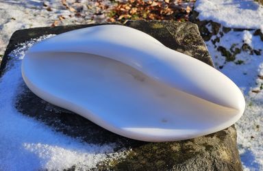 Muschel, Skulptur, Speckstein, 2012, 37x21x10